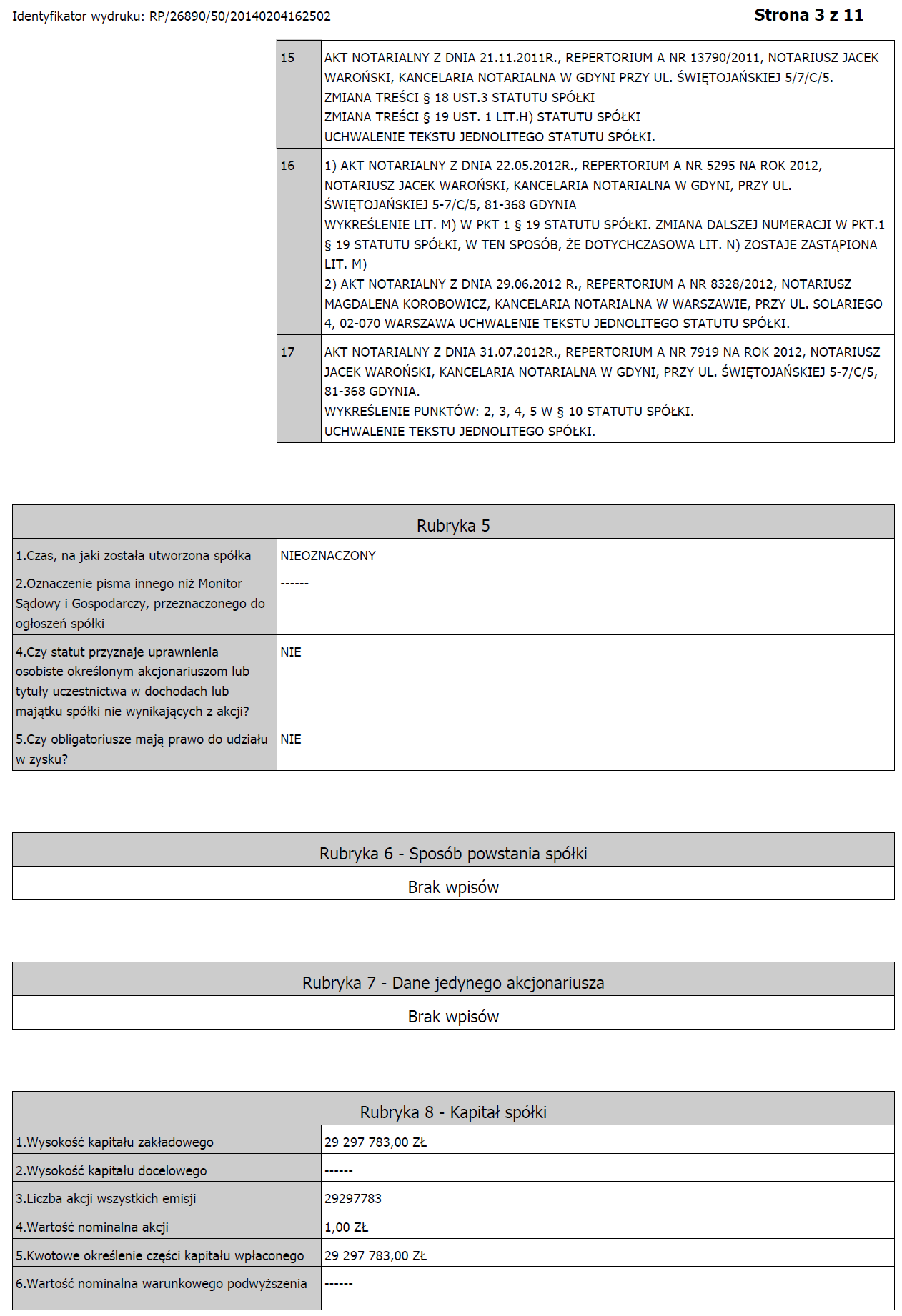 Memorandum informacyjne MZCH