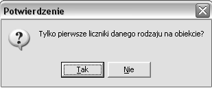 niem jest niezmienianie tego automatycznego nazewnictwa. Ewentualnie możemy dokonać zmian poprzez znaki specjal ne zgodnie z ich opisem nad polem edycyjnym okna Format numeru fabrycznego.