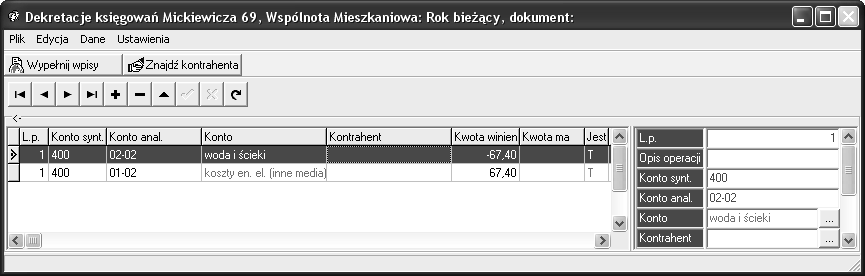 niż miesiąc końcowy rozliczenia. Przykładowo rozliczenie wykonaliśmy na czerwiec a w raportach wybierzemy maj. Taki wybór jest nie prawidłowy.