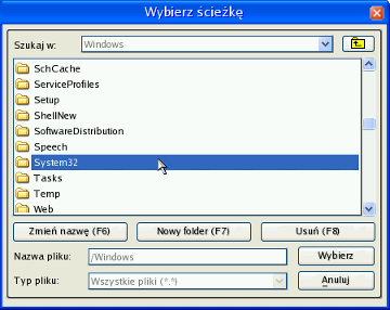 87 Kliknij przycisk Oblicz w celu oszacowania rozmiaru danych wynikowych. 8. W oknie wyboru typu lokalizacji docelowej wybierz metodę zapisu danych.