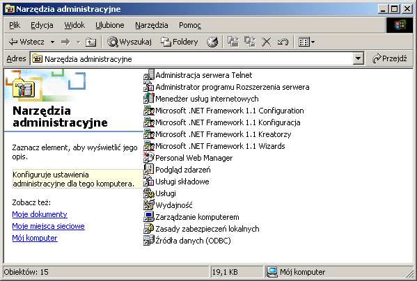 Połączenia sieciowe i telefoniczne (Network and Dial-up Connections) Pod ikoną Połączenia sieciowe i telefoniczne znajdują się narzędzia do instalacji i konfiguracji połączenia sieciowego.