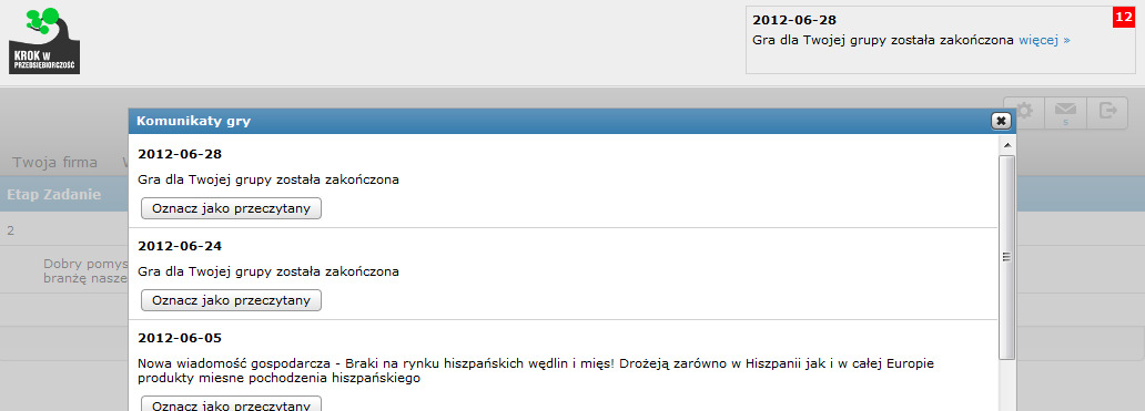 zadania, które może zostać zrealizowane. 4.8. Zmiana hasła Raz zalogowany użytkownik platformy może zmienić hasło dostępu do swojego konta.