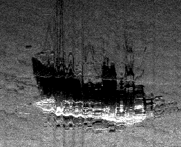 Wpływ zniekształceń w obrazach sonarowych na odzwierciedlenie... został zarejestrowany niemal w idealnych warunkach hydrometeorologicznych (brak wiatru, niski stopień sfalowania powierzchni morza) [1].