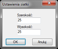 Praca z rysunkami Aby ustalić odstępu siatki: Wywołanie: Program ArCADia: Wstążka Widok grupa logiczna Opcje Skok siatki W oknie dialogowym Ustawienie siatki podaj wielkości rozstawu poziomego i