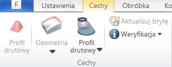 Automatyczne wybranie i ładowanie ustawień domyślnych. Interfejs wycinania drutowego będzie domyślnie aktywny do czasu wybrania innego interfejsu.