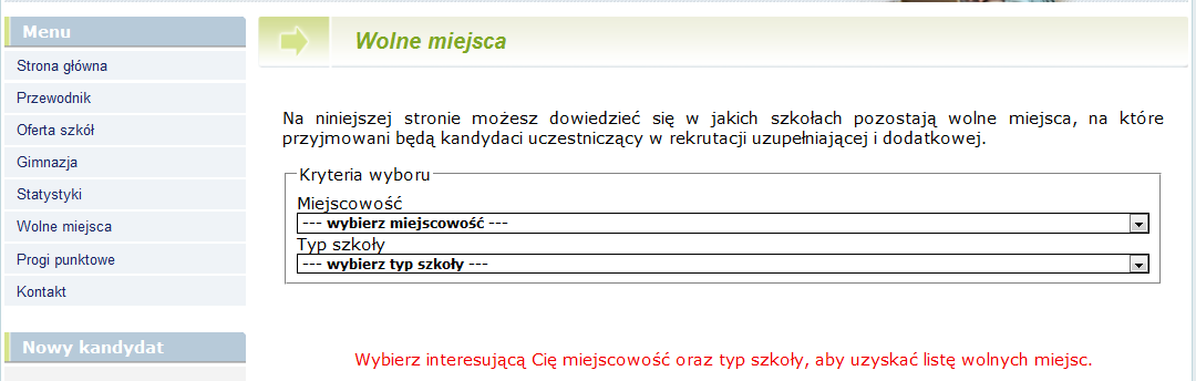 oddziału zostałeś zakwalifikowany. Będziesz mógł również skorzystać z usługi przesłania informacji SMS-em. Szczegóły dotyczące tej usługi zostaną przesłane na Twoje konto.