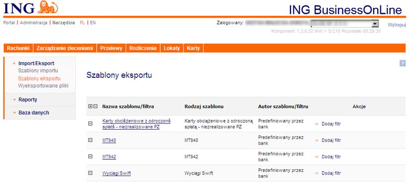 Konfiguracja systemów bankowych Strona 16 z 24 W oknie Import trzeba określić kodowanie znaków: CP 852, a następnie wskazać importowany plik (Plik do importu Browse ).