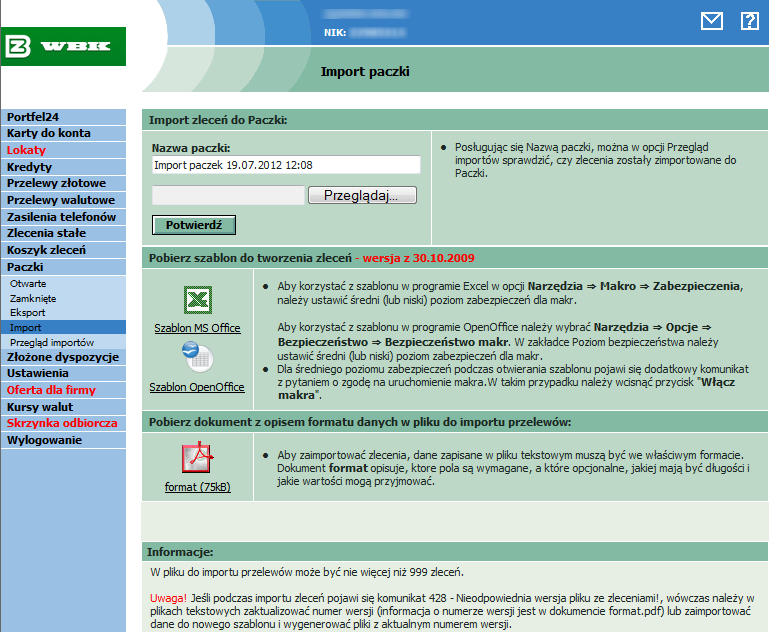 Konfiguracja systemów bankowych Strona 22 z 24 9.