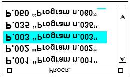 PROGRAMOWANIE Tryb programowania jest jedynym, w którym wszystkie operacje dotyczące obsługi programów są dozwolone: czytanie, zapisywanie, wtrącanie oraz usuwanie, Po wejściu w ten tryb na ekranie