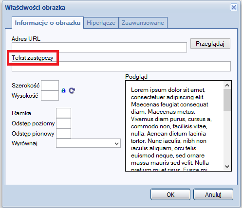 12. DODAJ TEKST ALTERNATYWNY DO GRAFIKI Wszystkie elementy graficzne powinny mieć zwięzły tekst alternatywny (alt), który opisuje to, co znajduje się na grafice lub, jeśli grafika jest odnośnikiem