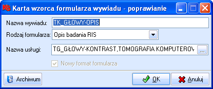 MODUŁ 35 KS-RIS Aby wprowadzić ręcznie kod kreskowy, należy użyć ikony, wówczas w aktywnym polu Numer badania można wprowadzić kod.