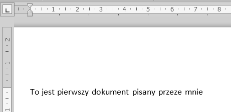 Przesuwanie kursora tekstowego za pomocą myszy 2. Przesuń teraz kursor tekstowy w dowolne miejsce napisanego tekstu za pomocą myszy. Trzeba przesunąć wskaźnik myszy we właściwe miejsce i tam kliknąć.