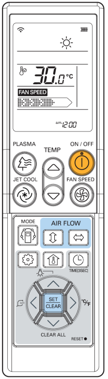Instrukcje użytkowania Tryb ogrzewania Ta funkcja jest przeznaczona tylko dla modeli z pompą ciepła. 1 Nacisnąć przycisk ON/OFF i włączyć jednostkę. Rozlegnie się sygnał dźwiękowy.