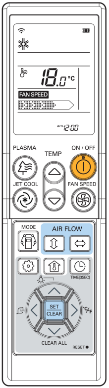 Instrukcje użytkowania Ustawianie temperatury/ sprawdzanie temperatury w pomieszczeniu Żądaną temperaturę można ustawiać w prosty sposób. W celu regulacji temperatury nacisnąć przycisk.