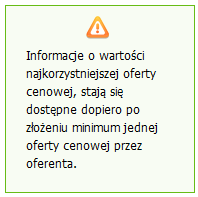 Każda z pozycji zawiera również dodatkowe informacje: wartość minimalnego postąpienia dla danej pozycji minimalną poprawną wartość dla pozycji Przycisk Przelicz formularz służy do przeliczenia