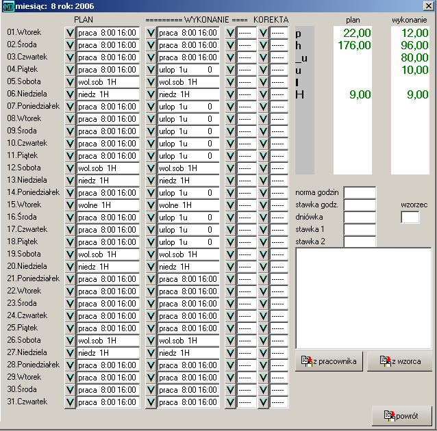 2.6 Plan pracy 16 Rysunek
