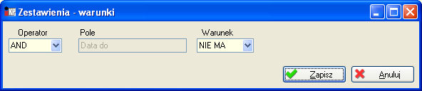 Wydruki Rys. Zestawienie użytkownika przykładowy wydruk 3.