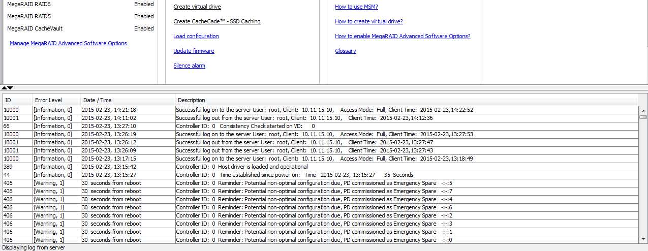 check controller condition, check hard drives, rebuild RAID, check RAID matrix consistency.