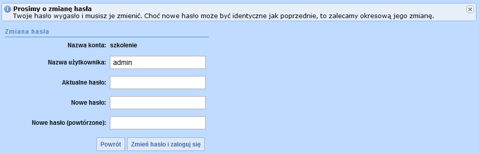 Podstawowa obsługa systemu Logowanie do systemu Aby zalogowad się do systemu należy: 1. Otworzyd przeglądarkę internetową i wejśd na stronę: https://system.webefs.pl/accounts/nazwa_konta/login.