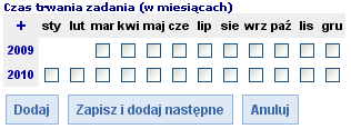 Jeżeli w projekcie istnieje ryczałtowy sposób rozliczania kosztów pośrednich, to na liście zadao będzie znajdowad się także dodatkowe zadanie Koszty pośrednie, grupujące wszystkie koszty pośrednie