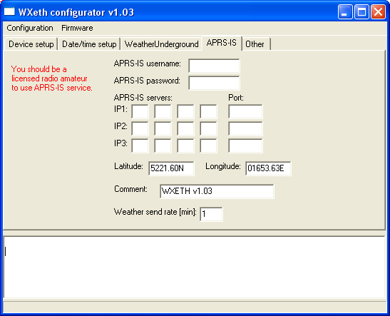 4.5. Zakładka APRS-IS Serwisy internetowe APRS-IS przeznaczone są dla licencjonowanych radioamatorów. W celu wykorzystania tej usługi należy uzyskać znak i hasło do serwera APRS-IS.