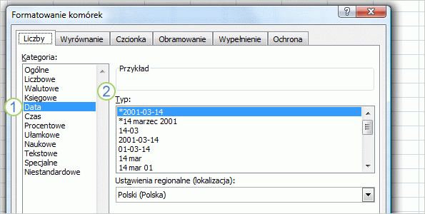 Uwaga W formułach programu Excel nie