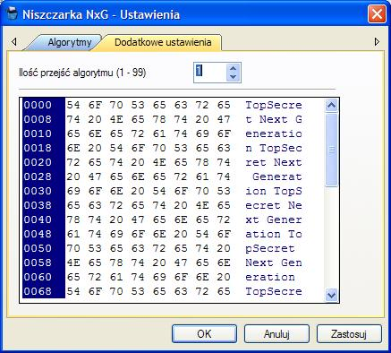 Ustawienia 4 14 Harmonogram Modul Harmonogram w programie Niszczarka Next Generation umozliwia niszczenie danych w sposób zaplanowany, w okreslonym czasie i w okreslony sposób zgodnie z ustawieniami