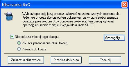 Budowa i funkcjonowanie 6 W przypadku, gdy uzytkownik nie posiada uprawnien administracyjnych do usuwania plików a posiada jedynie mozliwosc ich modyfikacji wówczas plik zostaje odpowiednio