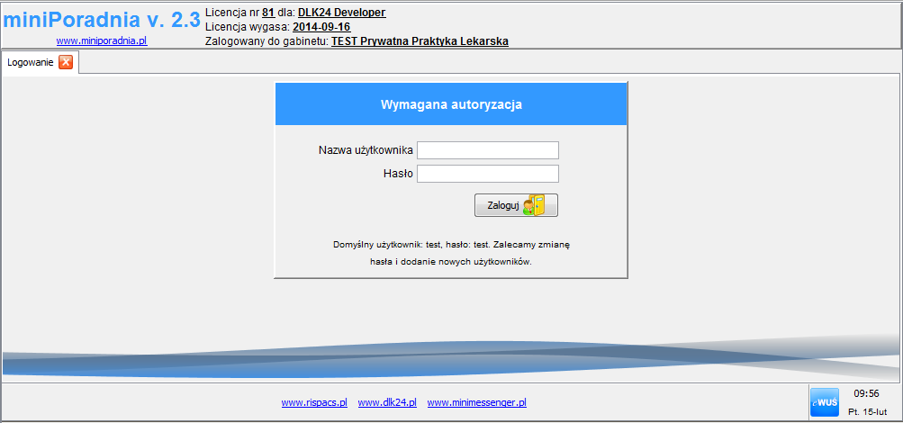 INSTRUKCJA OBSŁUGI PROGRAMU INSTALACJA PROGRAMU SYSTEM WINDOWS: Po pobraniu oprogramowania uruchamiamyplik o nazwie miniporadnia2_3.exe (miniporadnia2_3_ekg.