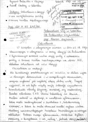 Solidarność Walcząca Oddział Trójmiasto Dopiero w lutym 1984 r., grupa osób postanowiła wydawać pismo Ziemia Gdańska 9, dodając w podtytule, że jest to pismo SW.