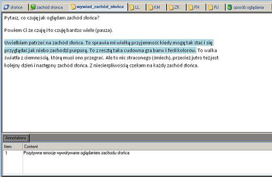 tacją adnotacji będzie niebieska kreska powyżej Rys. 4. Memo w programie NVivo W NVivo Memos otwieramy w nowej karcie w oknie widoku w obszarze roboczym.