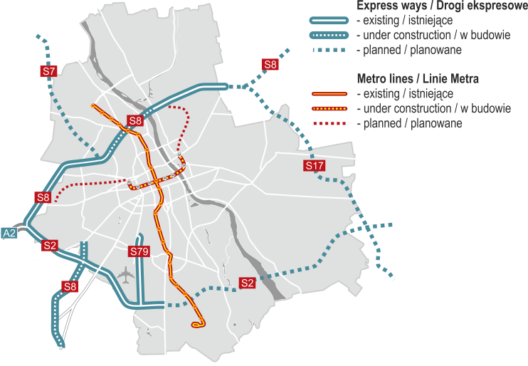 2 On Point Warsaw City Report Q3 2013 Infrastructure/Investment Infrastructure In Q3, a section of the Southern Bypass of Warsaw (S2) was completed between Konotopa and Puławska junctions.