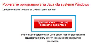 Na liście powinna znajdować się ikona: W przypadku kiedy Java nie znajduje się na komputerze w łatwy sposób można ją zainstalować.