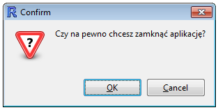 Przedstawione zostały przykłady prostych okien dialogowych: Przykład 1 > gmessage("witaj świecie!", title="gmessage") > gmessage("uwaga!