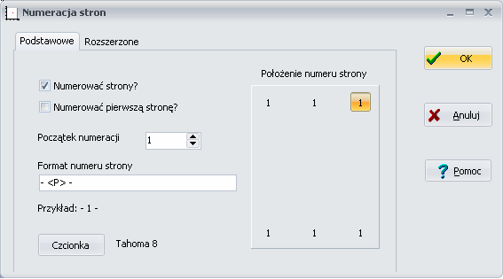 - 49 - Napis umoŝliwia wpisanie treści napisu, który będzie drukowany przy linii granicy Nad linią jeŝeli opcja jest włączona, napis będzie drukowany nad linią w przeciwnym razie będzie drukowany pod