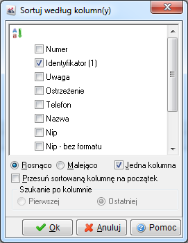 wcześniejszy w alfabecie. Warunek w zakresie, pozwala znaleźć przedział danych (np. wpisy w księdze od nr 130 do nr 150). Zadawanie warunków rozpatrzymy na przykładzie Kontrahentów.