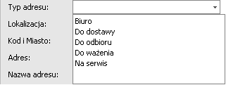 4.1.2. Adresy Jest to lista adresów wszystkich firm zarejestrowanych w programie WMS. Zawarte są w niej wszystkie wprowadzone w systemie adresy.