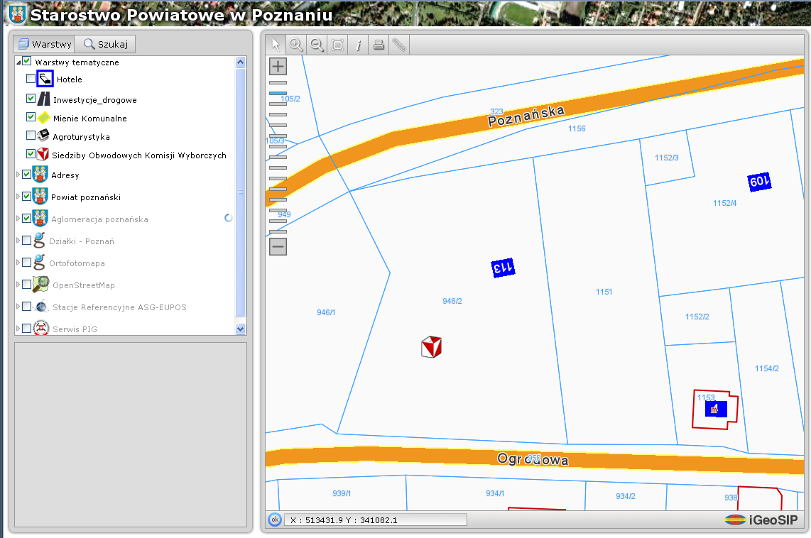Powiatowy Portal Mapowy Oparty na oprogramowaniu