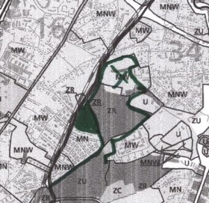 10) mapa z proponowaną korektą przeznaczenia terenu w obszarach cennych przyrodniczo Las Borkowski 11) mapa z proponowaną