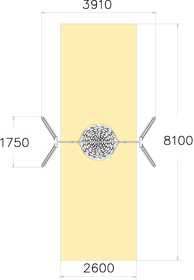 Przekrój poprzeczny słupów konstrukcyjnych ramy ma wym. 95mm x 95mm. Drewno poddane zostało impregnacji głęboko-ciśnieniowej.