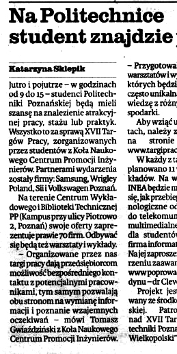 POLSKA Głos Wielkopolski, 12 marca 2013 r.