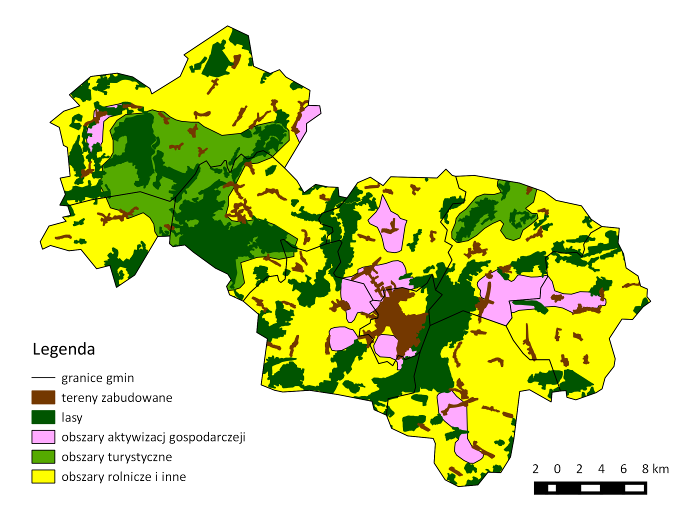 Wskazane powyżej obszary są jedynie propozycją i wskazaniem perspektywicznych kierunków rozwoju na danym terenie.