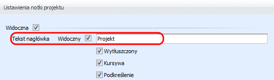 Ustawienia jednostek systematyzacyjnych wyższego rzędu W tej części ustawiamy poszczególne parametry dla jednostek systematyzacyjnych wyższego rzędu.