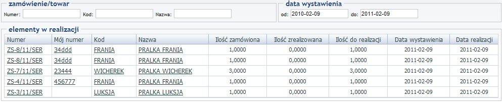 szczegółach elementu informacje odnośnie nazwy klasy atrybutu (nazwa parametru) oraz wartości atrybutu (wartość parametru). 16.6.3.4 W realizacji Rysunek 16.61 Szczegóły paczki, sekcja elementy.