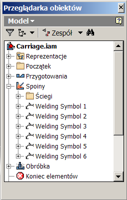 Profil Biblioteki części