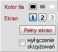 Konfiguracja rodzaju sieci Szablon wartości konfiguracyjnych Funkcje pomocnicze (pomiar, informacje konstrukcyjne, wierzchołki rysunku, siatka rysunkowa, sygnalizacja kolizji) Dodatkowe przyciski