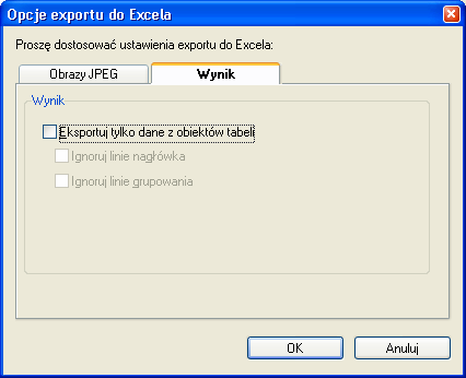 Polecenia ogólne: Warstwy w CP-System Przykłady: Eksport danych do formatu xls (Excel) z zachowaniem formatowania. W opcjach wydruku należy wybrać wydruk do formatu Microsoft Excel.