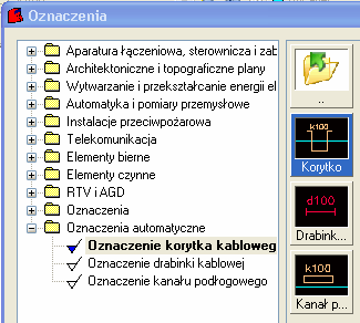 Instalacje rurowe, wentylacyjne i elektryczne: Schematy elektryczne Wszystkie właściwości symboli oraz wszystkie opcje poszczególnych poleceń zostały szczegółowo opisane w poprzednich rozdziałach: