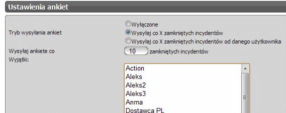 22. Administracja/Ustawienia/Ankiety W Administracja/Ustawienia/Ankiety definiujemy tryb