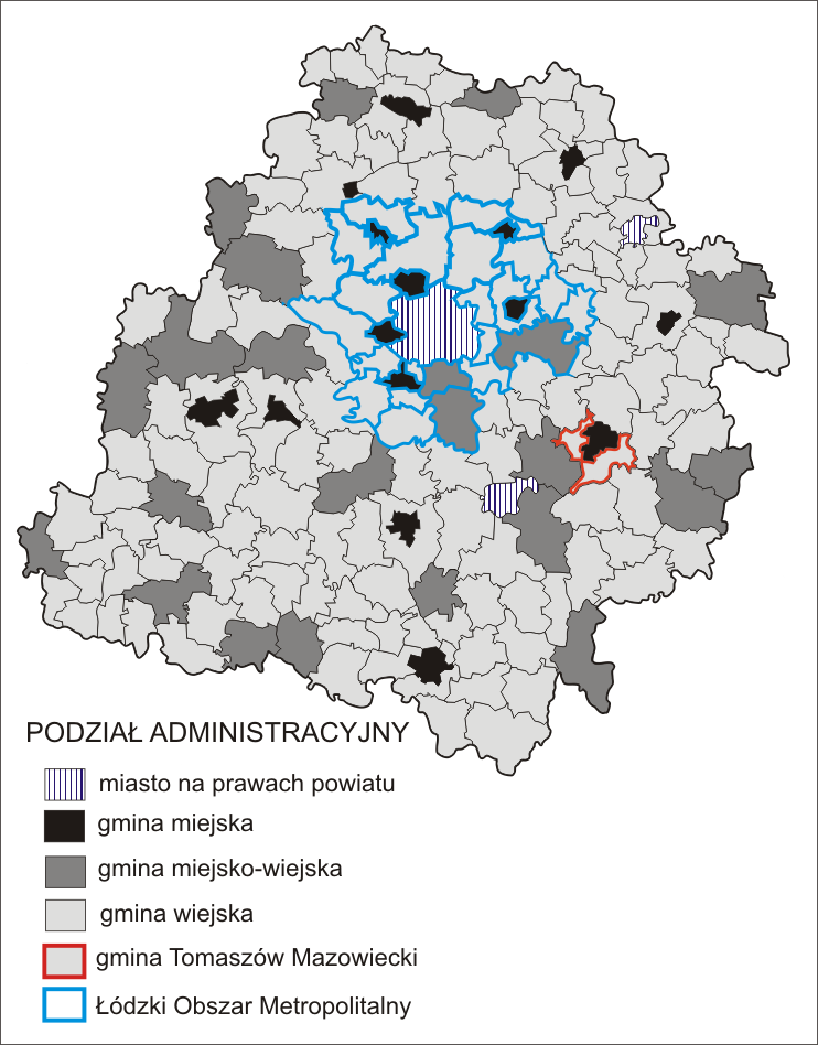 Tomaszów Mazowiecki, Opoczno, Piotrków Trybunalski oraz aglomeracji łódzkiej umożliwia mieszkańcom łatwiejszy dostęp do usług wyższego rzędu oraz większe perspektywy zawodowe, jednakże może się też